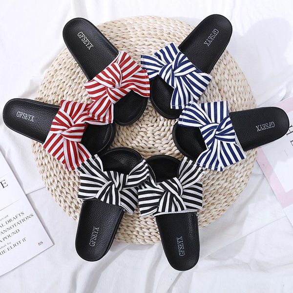 summer women striped bowknot beach slippers female daily comfy slip on sandals shoes lady bathroom non-slip platform home slides, Black
summer women striped bowknot beach slippers female daily comfy slip on sandals shoes lady bathroom non-slip platform home slides, Black