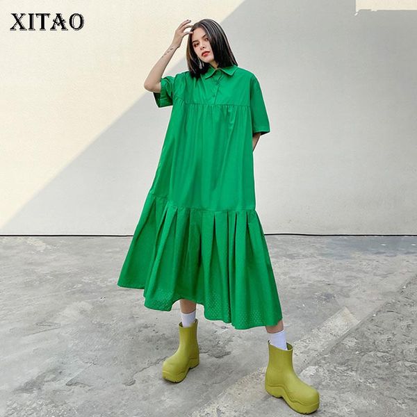 fashion solid color splicing dress casual loose turn-down collar simplicity all-match 2021 summer trendy zy5784 dresses, Black;gray
fashion solid color splicing dress casual loose turn-down collar simplicity all-match 2021 summer trendy zy5784 dresses, Black;gray