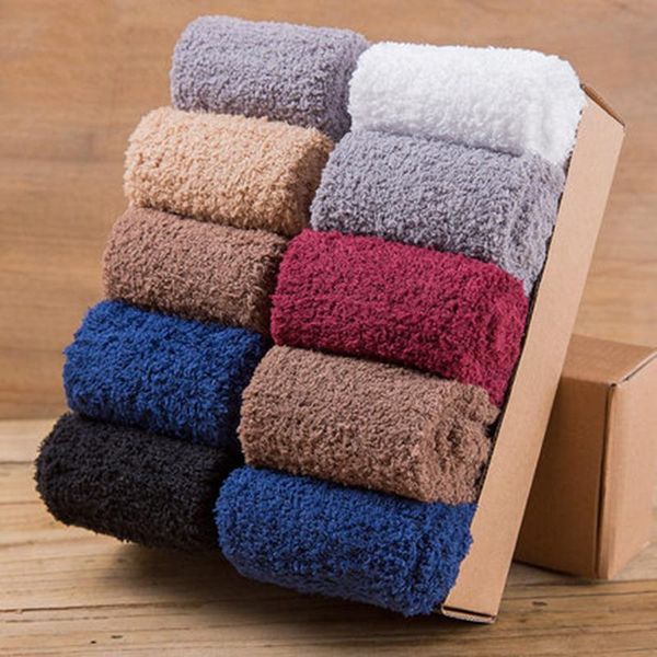 men's socks soft thick for winter coral fleece japanese women solid casual middle tube warm towel floor, Black
men's socks soft thick for winter coral fleece japanese women solid casual middle tube warm towel floor, Black