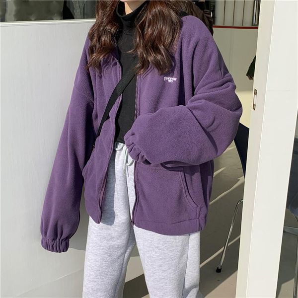 women's hoodies & sweatshirts jackets women loose plus velvet zip-up pockets letter casual oversize bf ulzzang harajuku daily streetwea, Black
women's hoodies & sweatshirts jackets women loose plus velvet zip-up pockets letter casual oversize bf ulzzang harajuku daily streetwea, Black