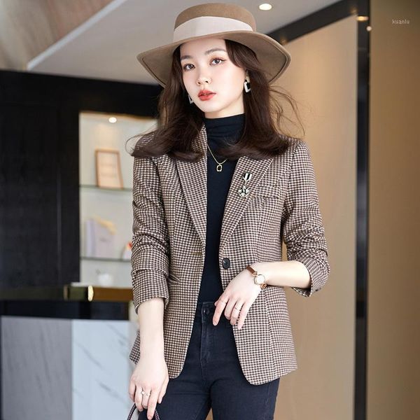 women's suits & blazers arrival blazer single button women plaid fashion casual outwear suit jackets loose for office lady work wear, White;black
women's suits & blazers arrival blazer single button women plaid fashion casual outwear suit jackets loose for office lady work wear, White;black