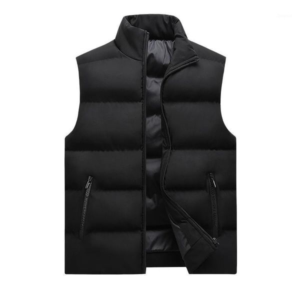men's vests 2021 winter vest jacket sleeveless warm cotton waistcoat casual couple fashion down trend, Black;white
men's vests 2021 winter vest jacket sleeveless warm cotton waistcoat casual couple fashion down trend, Black;white