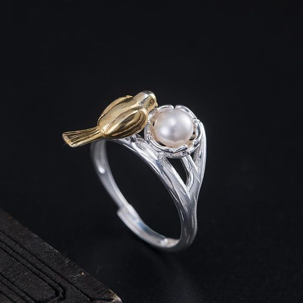 fashion rings 2021 women vintage adjustable jewelry with pearls female 925 sterling silver bird retro beautiful nest cluster, Golden;silver
fashion rings 2021 women vintage adjustable jewelry with pearls female 925 sterling silver bird retro beautiful nest cluster, Golden;silver