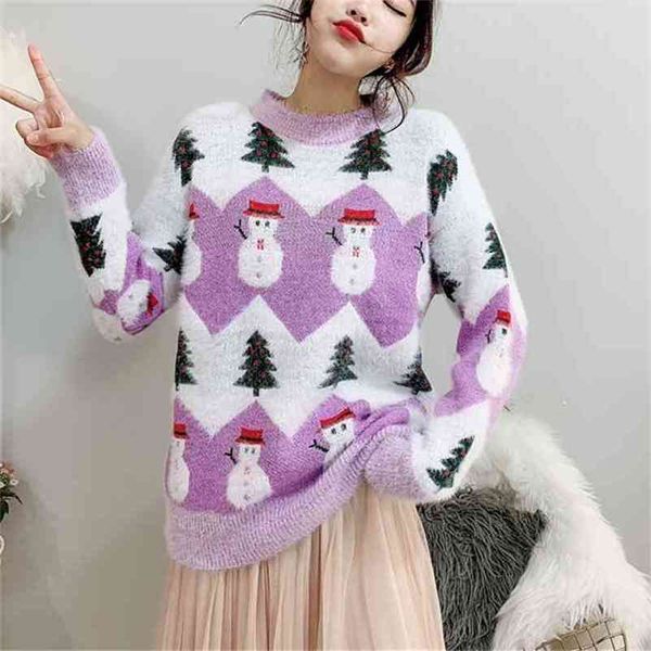 autumn winter imitation mink velvet sweaters women casual o neck loose pullover knitting fashion christmas sweater 210522, White
autumn winter imitation mink velvet sweaters women casual o neck loose pullover knitting fashion christmas sweater 210522, White