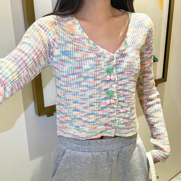 women's knits & tees harteen 2021 spring autumn knitted sweater slim cardigan femme girl sweet korean fashion casual long sleeve women, White
women's knits & tees harteen 2021 spring autumn knitted sweater slim cardigan femme girl sweet korean fashion casual long sleeve women, White