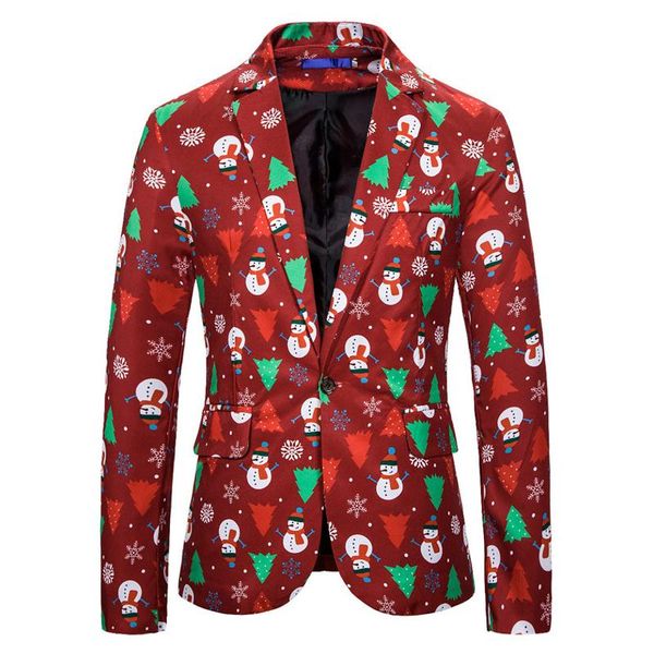 street christmas clothes men blazers causal printing santa claus dinner party one-button suits slim fit plus size jacket men's, White;black
street christmas clothes men blazers causal printing santa claus dinner party one-button suits slim fit plus size jacket men's, White;black