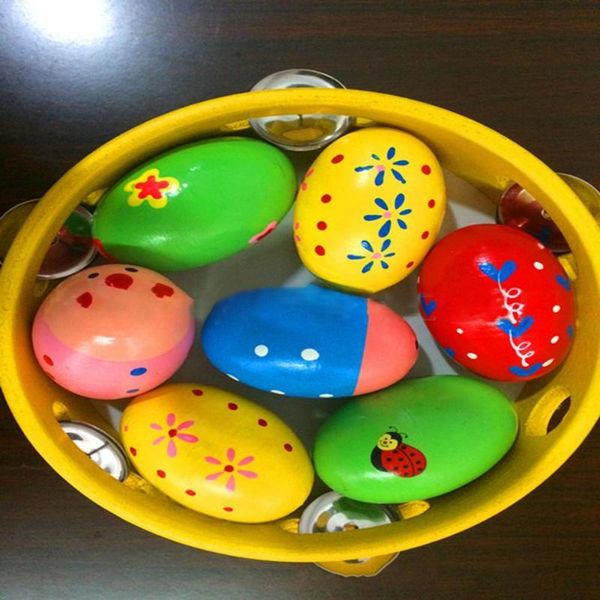 wooden egg safe cute appearance wood shakers kids toys for party favor 
wooden egg safe cute appearance wood shakers kids toys for party favor