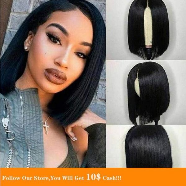 black bob lace frontal wig brazilian virgin human hair 250% density pre plucked bleached knots straight for women1, Black;brown
black bob lace frontal wig brazilian virgin human hair 250% density pre plucked bleached knots straight for women1, Black;brown