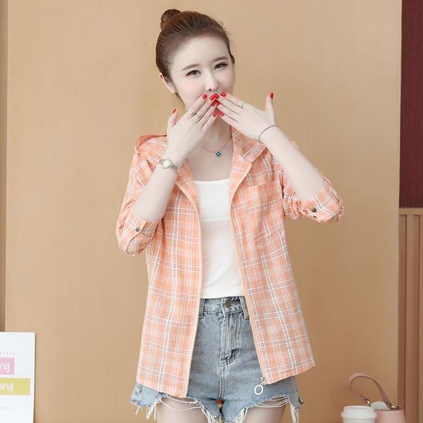 women's jackets long-sleeved plaid hooded sun protection clothes spring summer zipper baseball cardigan jacket windbreaker coats 2021, Black;brown
women's jackets long-sleeved plaid hooded sun protection clothes spring summer zipper baseball cardigan jacket windbreaker coats 2021, Black;brown