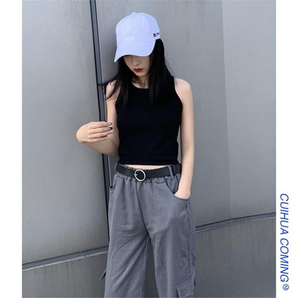 women's tanks & camis korean version of the bottoming suspenders xuanya vest short section exposed navel sleeveless women, White
women's tanks & camis korean version of the bottoming suspenders xuanya vest short section exposed navel sleeveless women, White