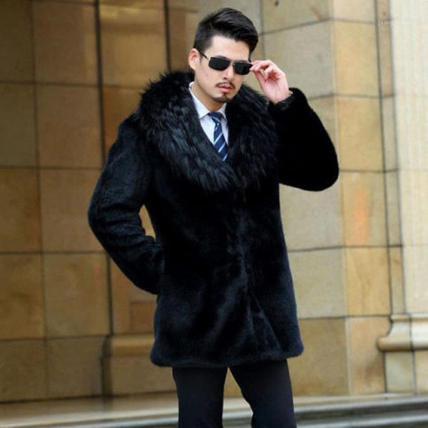 men's fur & faux harajuku leather jacket long sleeve thicken mink coats with collar plus size fake outerwear xl642, Black
men's fur & faux harajuku leather jacket long sleeve thicken mink coats with collar plus size fake outerwear xl642, Black