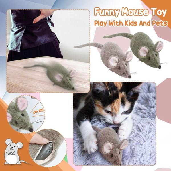 cat toys electric simulation plush toy mouse it can move tail will and make a sound unny interactive rat for pet kitten cats
cat toys electric simulation plush toy mouse it can move tail will and make a sound unny interactive rat for pet kitten cats
