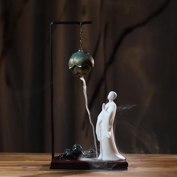fragrance lamps ceramics backflow incense burner smoke waterfall holder meditation ceramic censer with stand cerative home deskdecor
fragrance lamps ceramics backflow incense burner smoke waterfall holder meditation ceramic censer with stand cerative home deskdecor