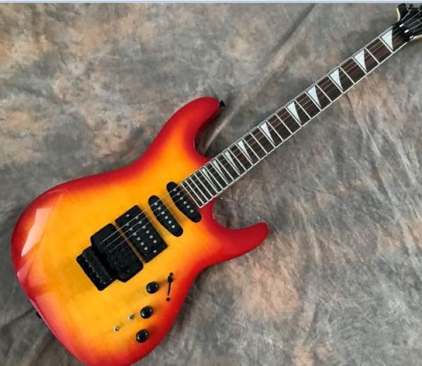 a flame maple jackson electric guitar body mahogany pickup hss color red&yellow
a flame maple jackson electric guitar body mahogany pickup hss color red&yellow