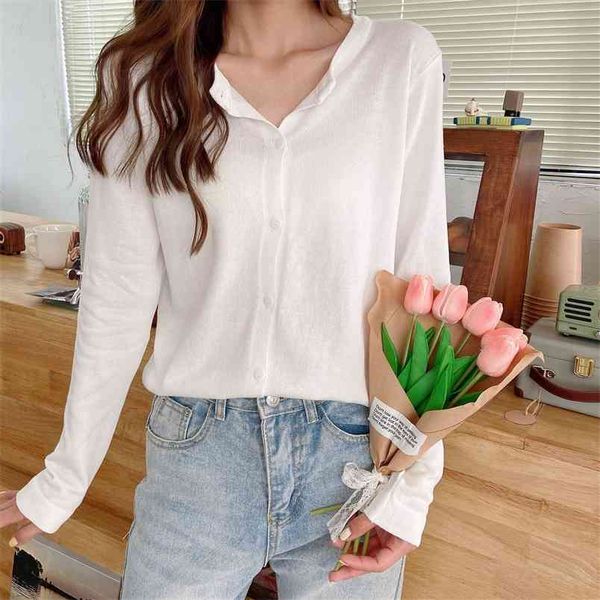 knit sweater women autumn female casual long sleeve button cardigan knitted sweaters coat femme winter warm lady 210427, White;black
knit sweater women autumn female casual long sleeve button cardigan knitted sweaters coat femme winter warm lady 210427, White;black