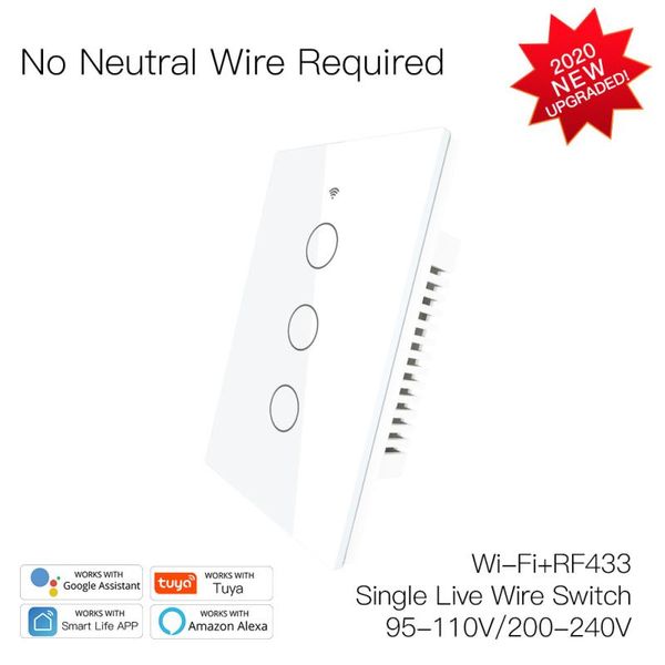smart home control us tuya switch 1/2/3 gang wifi wall touch no neutral wire single voice for life
smart home control us tuya switch 1/2/3 gang wifi wall touch no neutral wire single voice for life