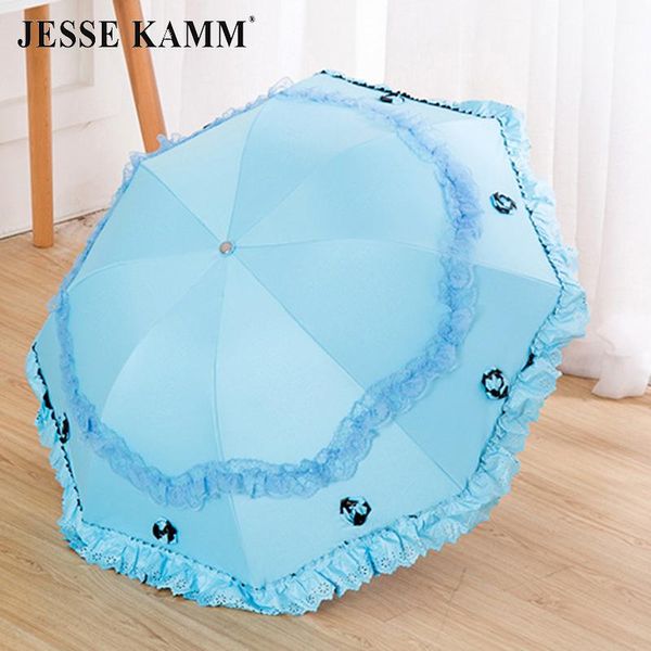umbrellas jesse kamm uv protection parasol lace three folding umbrella princess sunny / rain for women and children
umbrellas jesse kamm uv protection parasol lace three folding umbrella princess sunny / rain for women and children