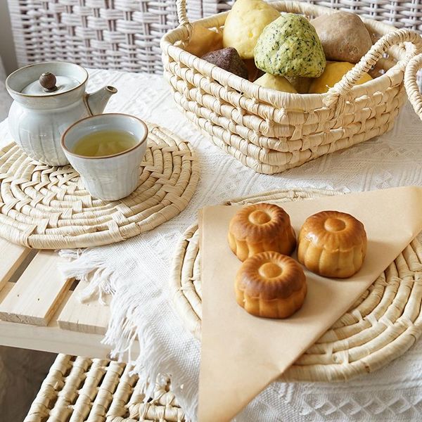 ins straw tea mat pot hand-woven bed and breakfast decoration home furnishing cushion mats & pads
ins straw tea mat pot hand-woven bed and breakfast decoration home furnishing cushion mats & pads
