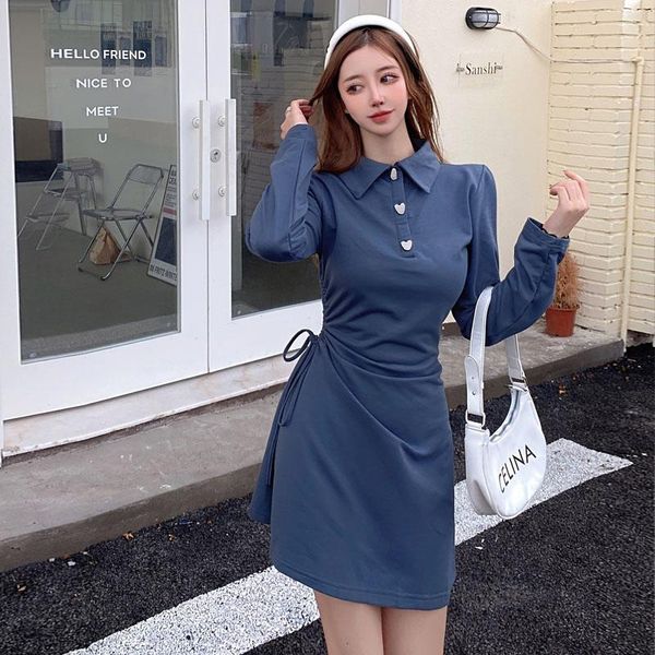 casual dresses french ladies dress 2021 autumn wmoen fashion draw string retro a word long sleeve cotton buttons elegant, Black;gray
casual dresses french ladies dress 2021 autumn wmoen fashion draw string retro a word long sleeve cotton buttons elegant, Black;gray