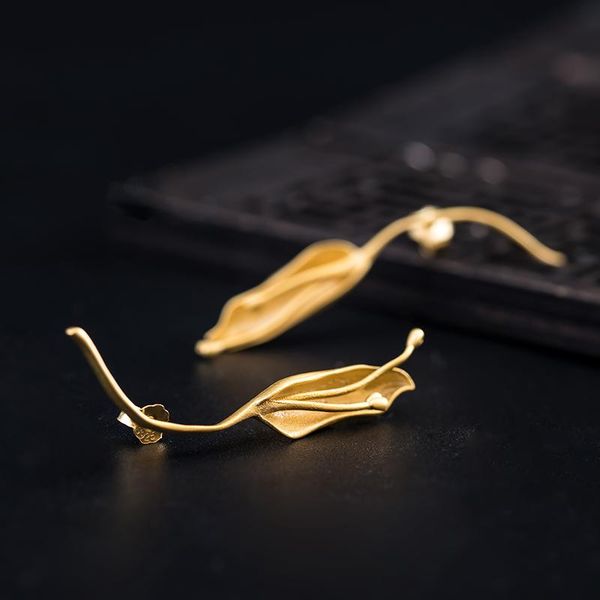 stud vla 925 sterling silver unusual earrings women's aesthetic fashion bud flower 2021 trend accessories, Golden;silver
stud vla 925 sterling silver unusual earrings women's aesthetic fashion bud flower 2021 trend accessories, Golden;silver