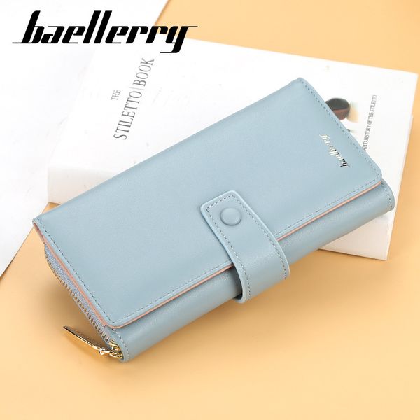 baellerry women's wallet korean version multifunctional long zipper handbag fashion casual buckle mobile phone bag, Red;black
baellerry women's wallet korean version multifunctional long zipper handbag fashion casual buckle mobile phone bag, Red;black