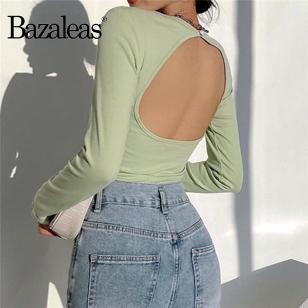 women's t-shirt 2021 fashion o neck long sleeve women tee vintage girl t shirt backless cropped, White
women's t-shirt 2021 fashion o neck long sleeve women tee vintage girl t shirt backless cropped, White
