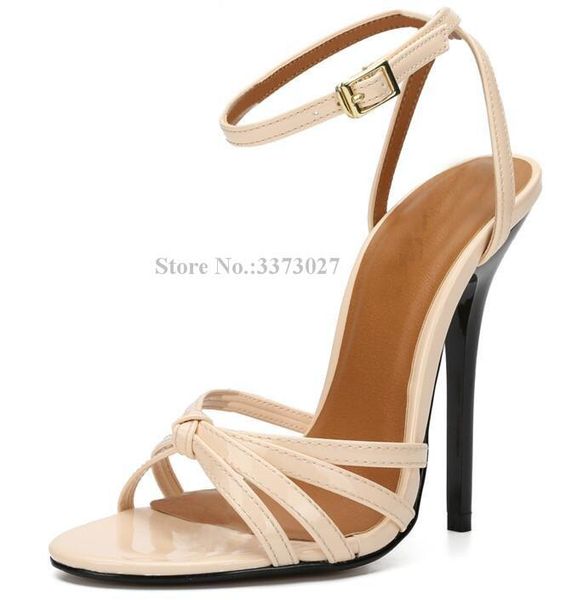 thin heels ankle buckle ladies sandals fashion peep toe patent leather dress stiletto pumps party shoes, Black
thin heels ankle buckle ladies sandals fashion peep toe patent leather dress stiletto pumps party shoes, Black