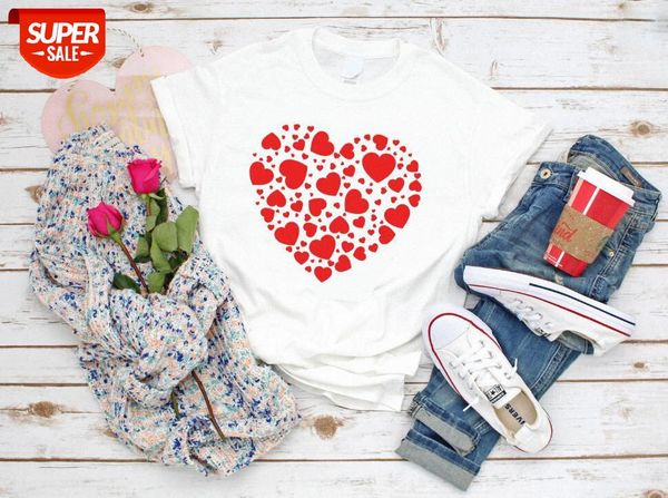 love heart-shaped t-shirt valentine's day gift women's plus size loose short-sleeved couples #po09, White
love heart-shaped t-shirt valentine's day gift women's plus size loose short-sleeved couples #po09, White