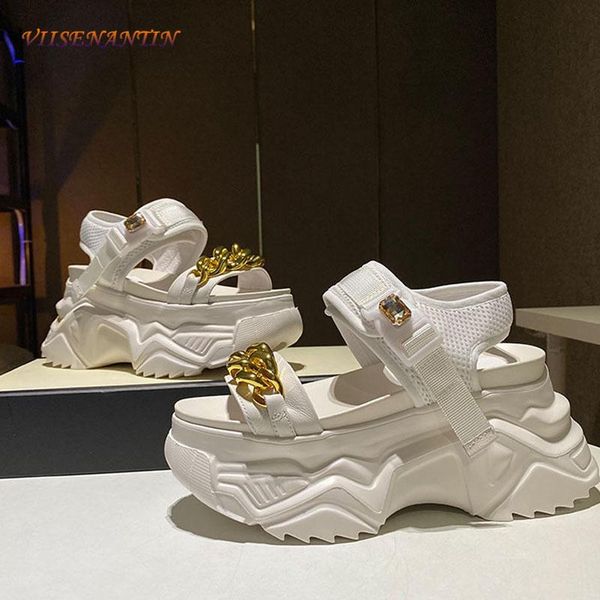 dress shoes summer thick-soled sports trendy sandals 2021 chain decoration color matching beach women, Black
dress shoes summer thick-soled sports trendy sandals 2021 chain decoration color matching beach women, Black