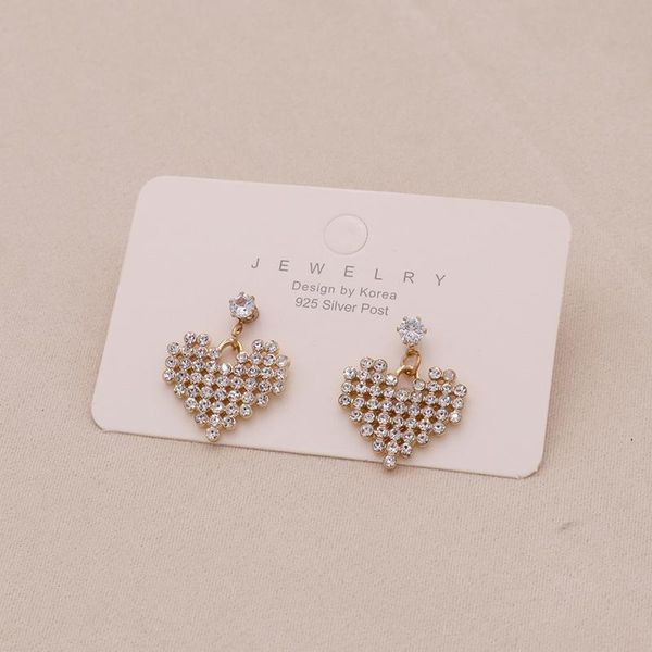 dangle & chandelier style heart shaped inlay full rhinestone ear studs women girl temperament fashion cute minimalist jewelry, Silver
dangle & chandelier style heart shaped inlay full rhinestone ear studs women girl temperament fashion cute minimalist jewelry, Silver