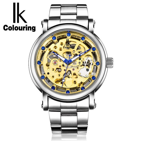 i color automatic mechanical watches embedded blue diamond scale high-end leisure, Slivery;brown
i color automatic mechanical watches embedded blue diamond scale high-end leisure, Slivery;brown