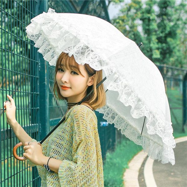 umbrellas travel long handle white umbrella women flower wedding retro lace girls female suporte guarda chuva rain gear ea60ys
umbrellas travel long handle white umbrella women flower wedding retro lace girls female suporte guarda chuva rain gear ea60ys