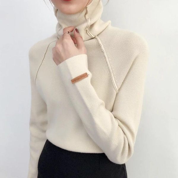 women's sweaters autumn winter turtleneck women sweater elegant slim female knitted pullovers casual stretched jumpers femme, White;black
women's sweaters autumn winter turtleneck women sweater elegant slim female knitted pullovers casual stretched jumpers femme, White;black