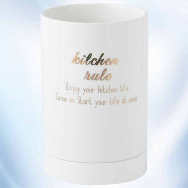 ceramics chopsticks box kitchen spoon storage holder tableware drainer for home (white, golden english sentence
ceramics chopsticks box kitchen spoon storage holder tableware drainer for home (white, golden english sentence