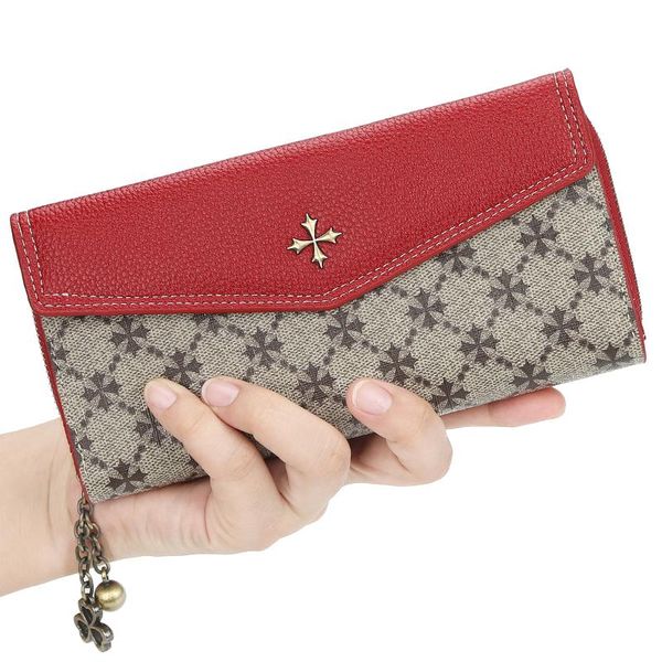 wallets vintage flower wallet female long money bag women zipper coin purse card holder pu leather, Red;black
wallets vintage flower wallet female long money bag women zipper coin purse card holder pu leather, Red;black