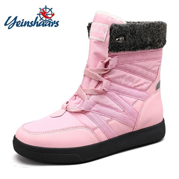 boots yeinshaars winter women platform shoes keep warm mid-calf snow ladies lace-up comfortable quality waterproof, Black
boots yeinshaars winter women platform shoes keep warm mid-calf snow ladies lace-up comfortable quality waterproof, Black