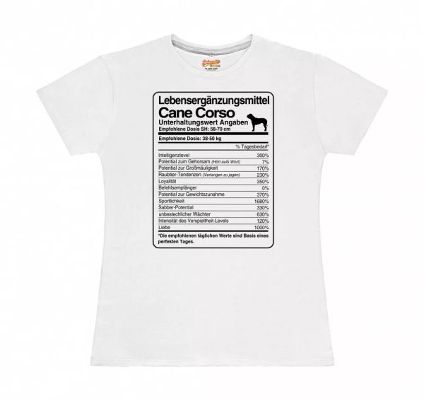 t-shirt womens dose cane corso life supplements by siviwonder dog motif, White;black
t-shirt womens dose cane corso life supplements by siviwonder dog motif, White;black