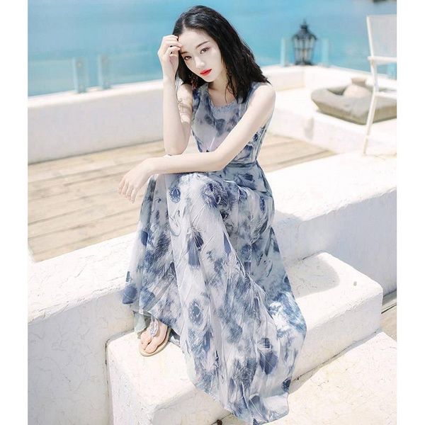 women summer valentine's day beach dress adults casual style sleeveless round neck printed one-piece with belt birthday gifts dresses, Black;gray
women summer valentine's day beach dress adults casual style sleeveless round neck printed one-piece with belt birthday gifts dresses, Black;gray