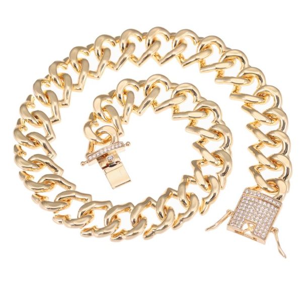 chains hip hop 19mm iced out clasp miami necklace mens 316l stainless steel cuban link chain necklaces for men jewelry, Silver
chains hip hop 19mm iced out clasp miami necklace mens 316l stainless steel cuban link chain necklaces for men jewelry, Silver