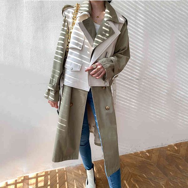 shredded colour block leather from plutonium coat mid-length women's jackets autumn double-breasted removable vest, Black
shredded colour block leather from plutonium coat mid-length women's jackets autumn double-breasted removable vest, Black