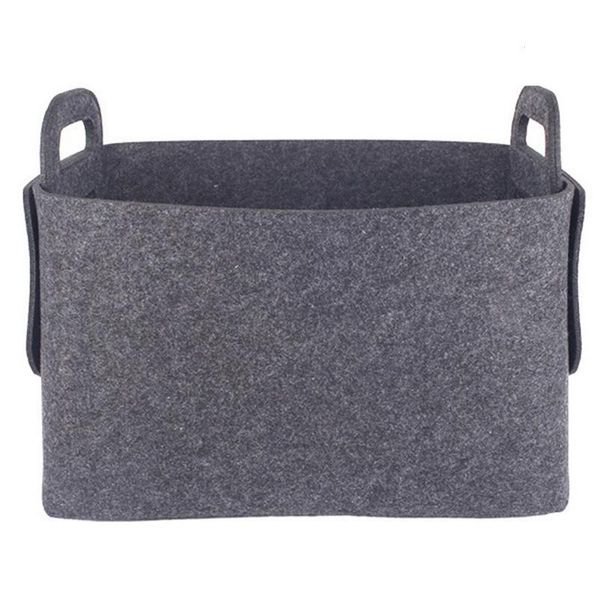 collapsible felt storage basket foldable bin organizer multifunctional durable cosmetic bags with handles for home office & cases
collapsible felt storage basket foldable bin organizer multifunctional durable cosmetic bags with handles for home office & cases