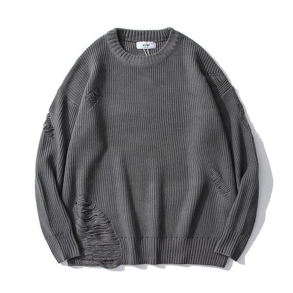 men's sweaters oversize ripped destroyed holes distressed mens knitted pullover hip hop fashion loose sweater streetwear harajuku, White;black
men's sweaters oversize ripped destroyed holes distressed mens knitted pullover hip hop fashion loose sweater streetwear harajuku, White;black