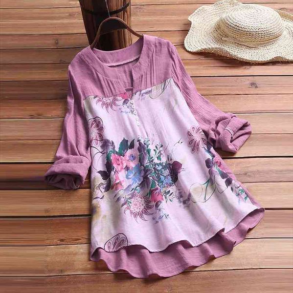women blouse vintage v-neck floral printing patch long sleeve blouse womens and blouses blusas mujer de moda, White
women blouse vintage v-neck floral printing patch long sleeve blouse womens and blouses blusas mujer de moda, White