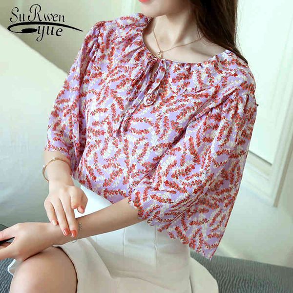 summer women blouses short sleeve sweet floral clothing bow tie chiffon shirts holiday soft female blusas d718 30 210521, White
summer women blouses short sleeve sweet floral clothing bow tie chiffon shirts holiday soft female blusas d718 30 210521, White