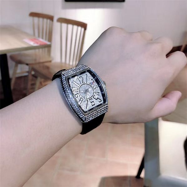designer watch brand table luxury es frank full diamond star wine barrel men's and women's lovers quartz neutral fm, Slivery;brown
designer watch brand table luxury es frank full diamond star wine barrel men's and women's lovers quartz neutral fm, Slivery;brown