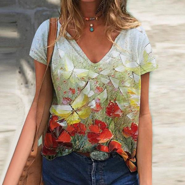 women's t-shirt butterfly flowers woman summer t-shirts short sleeve cotton clothing casual elegant lady pulover tee shirt top, White
women's t-shirt butterfly flowers woman summer t-shirts short sleeve cotton clothing casual elegant lady pulover tee shirt top, White