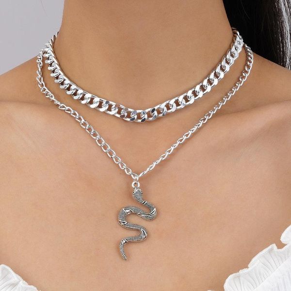 chokers goth punk vintage snake pendant choker necklace for women on the neck double layer grunge fairy core indie aesthetic jewelry, Golden;silver
chokers goth punk vintage snake pendant choker necklace for women on the neck double layer grunge fairy core indie aesthetic jewelry, Golden;silver