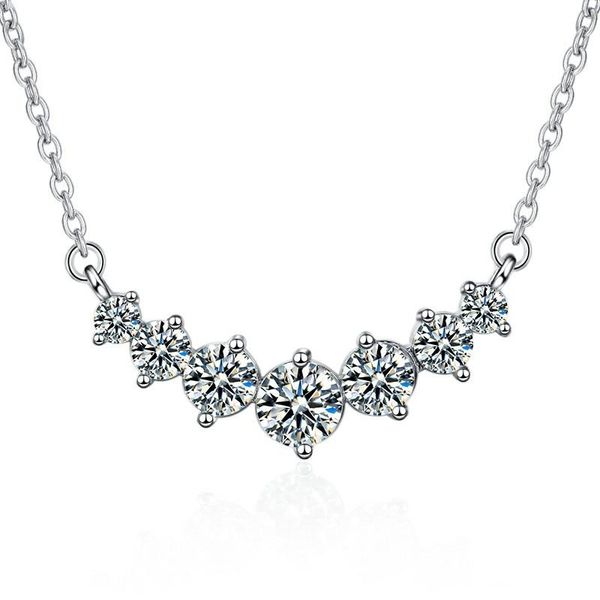 pendant necklaces luxury exquisite straight row zircon necklace clavicle chain elegant girl wedding party jewelry daily collocation, Silver
pendant necklaces luxury exquisite straight row zircon necklace clavicle chain elegant girl wedding party jewelry daily collocation, Silver