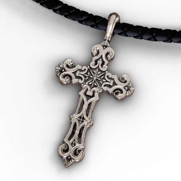 men's religious christian pendant cross necklace metal jewelry and women's accessories, Silver
men's religious christian pendant cross necklace metal jewelry and women's accessories, Silver