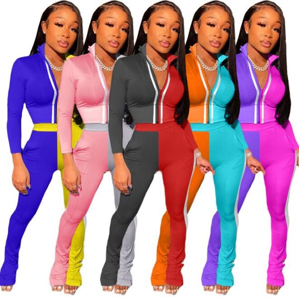 women's tracksuits fashion women autumn zipper two piece set long sleeves flares pants female tracksuit ladies sportwear casual clothes, Gray
women's tracksuits fashion women autumn zipper two piece set long sleeves flares pants female tracksuit ladies sportwear casual clothes, Gray